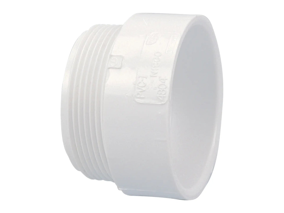 NIBCO K031000, 4 in. x 4 in. Male Adapter H x MIPT PVC DWV 4804