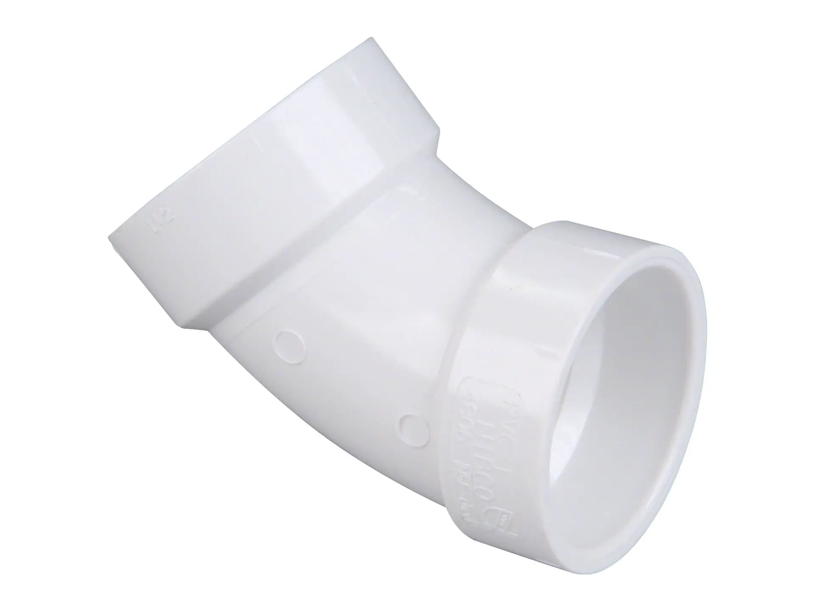 NIBCO K042650, 3 in. x 3 in. 45° Elbow H x H PVC DWV 4806