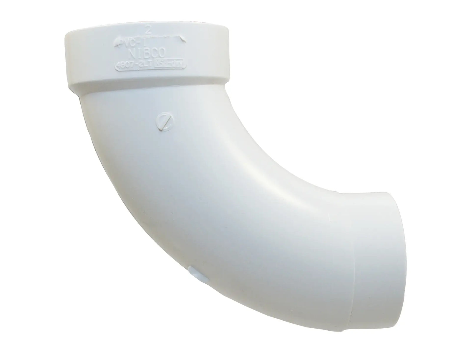 NIBCO K057340, 4 in. x 4 in. 90° Long Turn Street Elbow Spg x H PVC DWV 4807-2-LT
