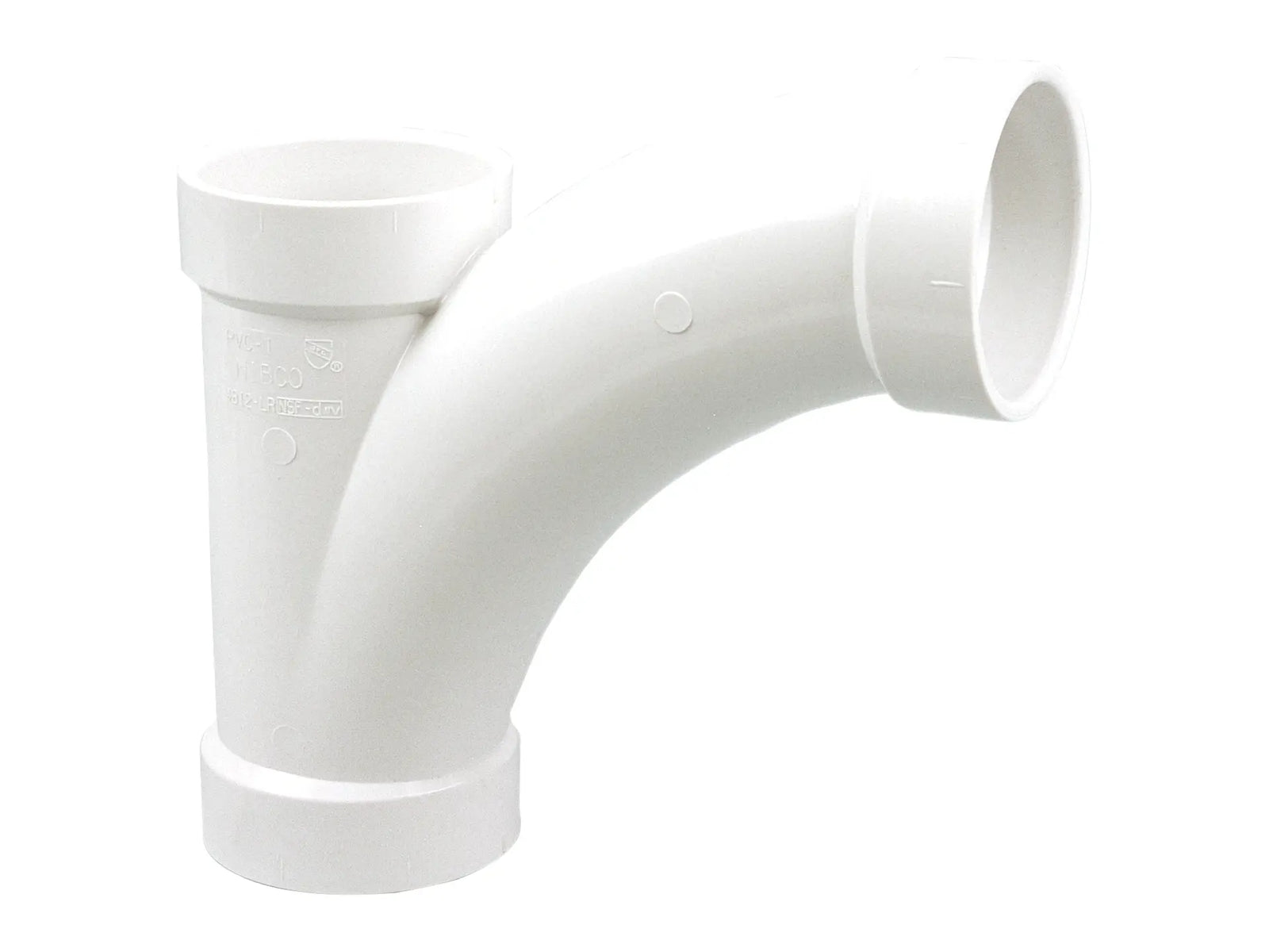 NIBCO K157300, 3 in. x 3 in. x 3 in. Long Radius Combination Tee-Wye H x H x H PVC DWV 4812-LR