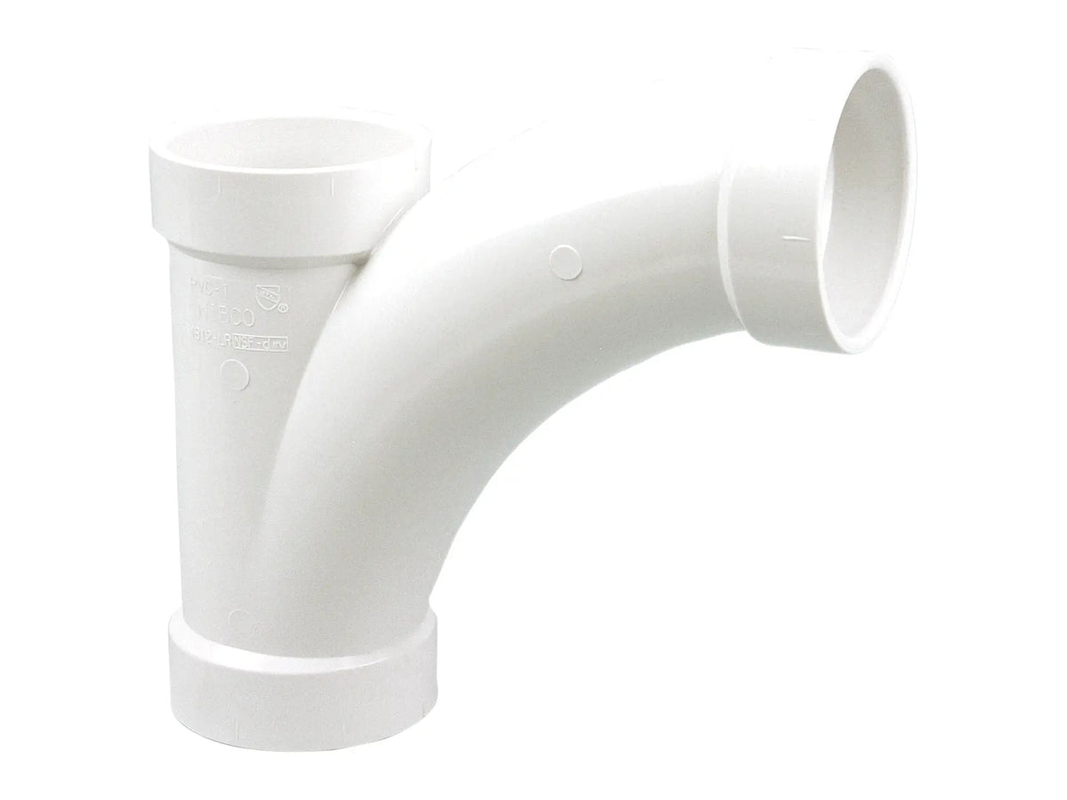NIBCO K157400, 4 in. x 4 in. x 4 in. Long Radius Combination Tee-Wye H x H x H PVC DWV 4812-LR