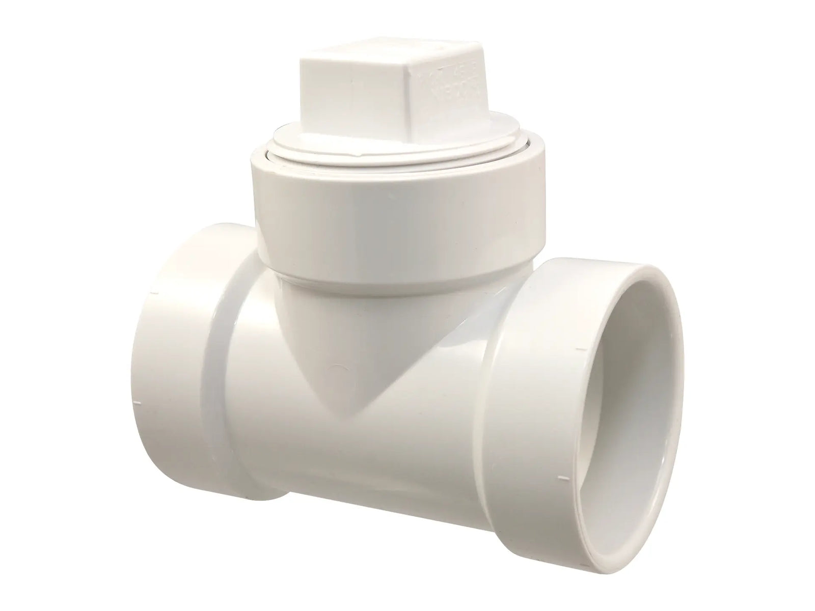 NIBCO K159100, 2 in. x 2 in. x 2 in. Test Tee H x H x Cleanout with Plug PVC DWV 4814