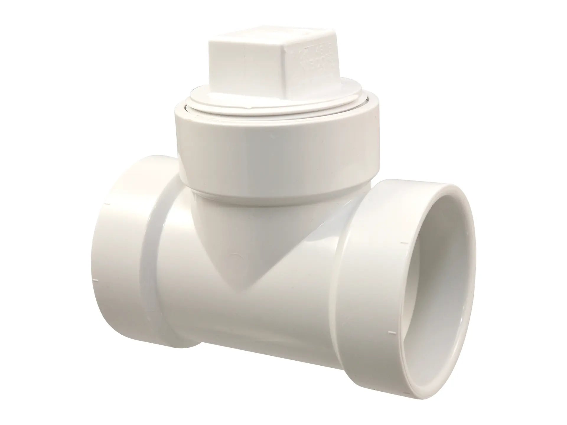 NIBCO K159100, 2 in. x 2 in. x 2 in. Test Tee H x H x Cleanout with Plug PVC DWV 4814
