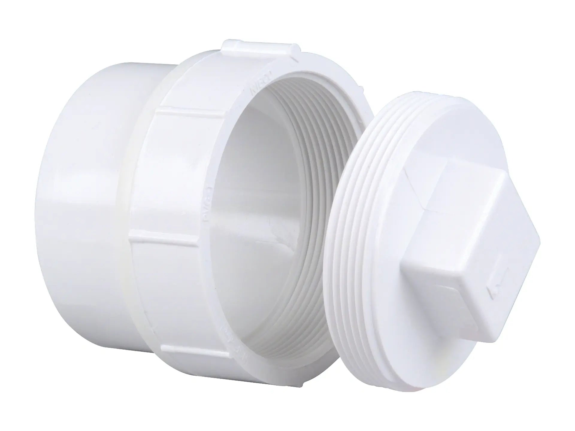 NIBCO K169100, 1-1/2 in. Cleanout Adapter Spg x Cleanout with Plug PVC DWV 4816