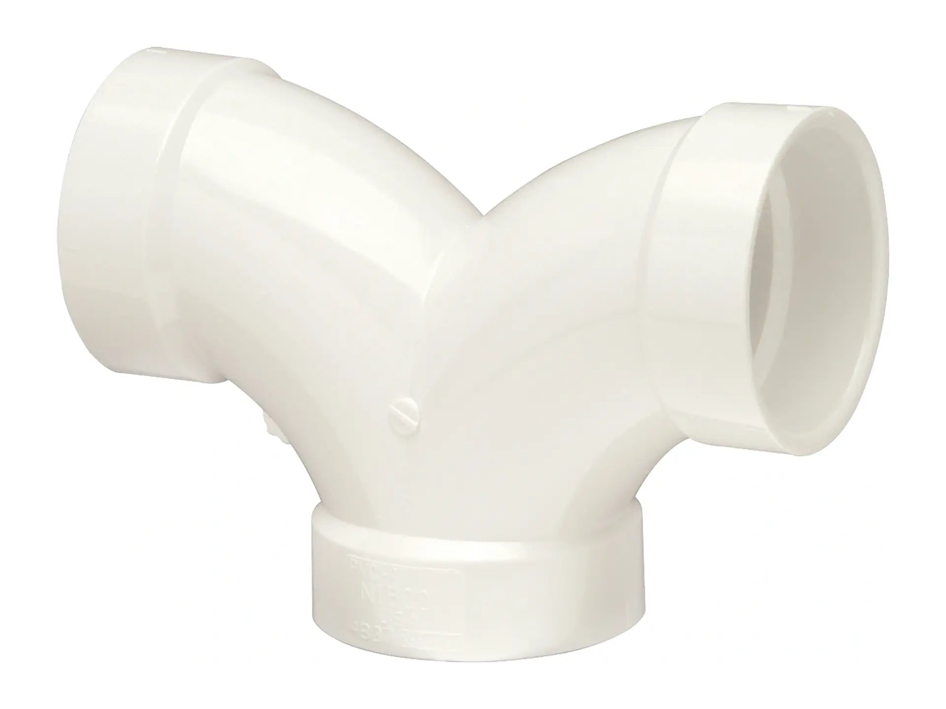 NIBCO K285550, 3 in. x 3 in. x 3 in. Double Elbow Hub x Hub x Hub PVC DWV 4837