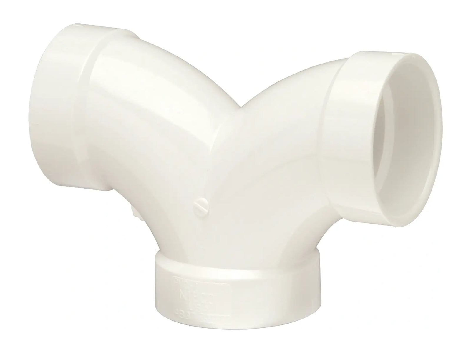NIBCO K285600, 4 in. x 4 in. x 4 in. Double Elbow Hub x Hub x Hub PVC DWV 4837