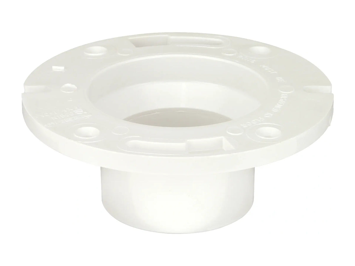 NIBCO K355310, 4 in. x 3 in. Closet Flange Spg PVC DWV 4851-2