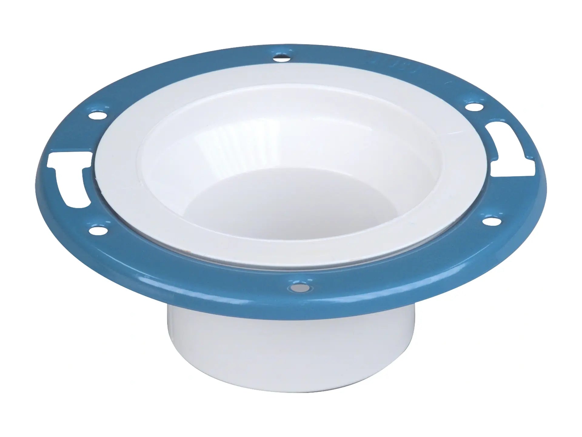 NIBCO K355490, 4in. x 4in. Adjustable Closet Flange with Plastic Coated Steel Flange Spg PVC DWV