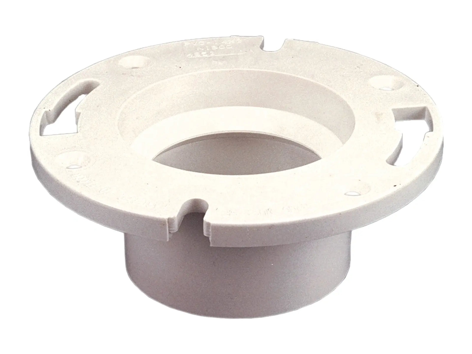 NIBCO K355700, 3 in.;4 in. x 3 in. Flush Closet Flange with Pipe Stop PVC DWV 4853