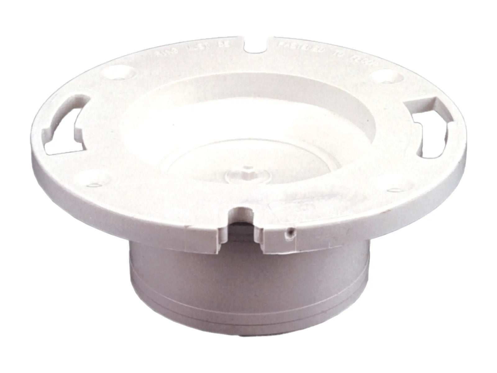 NIBCO K355900, 4 in. x 4 in. Closet Flange with Knockout Test Plug Hub PVC DWV 4855
