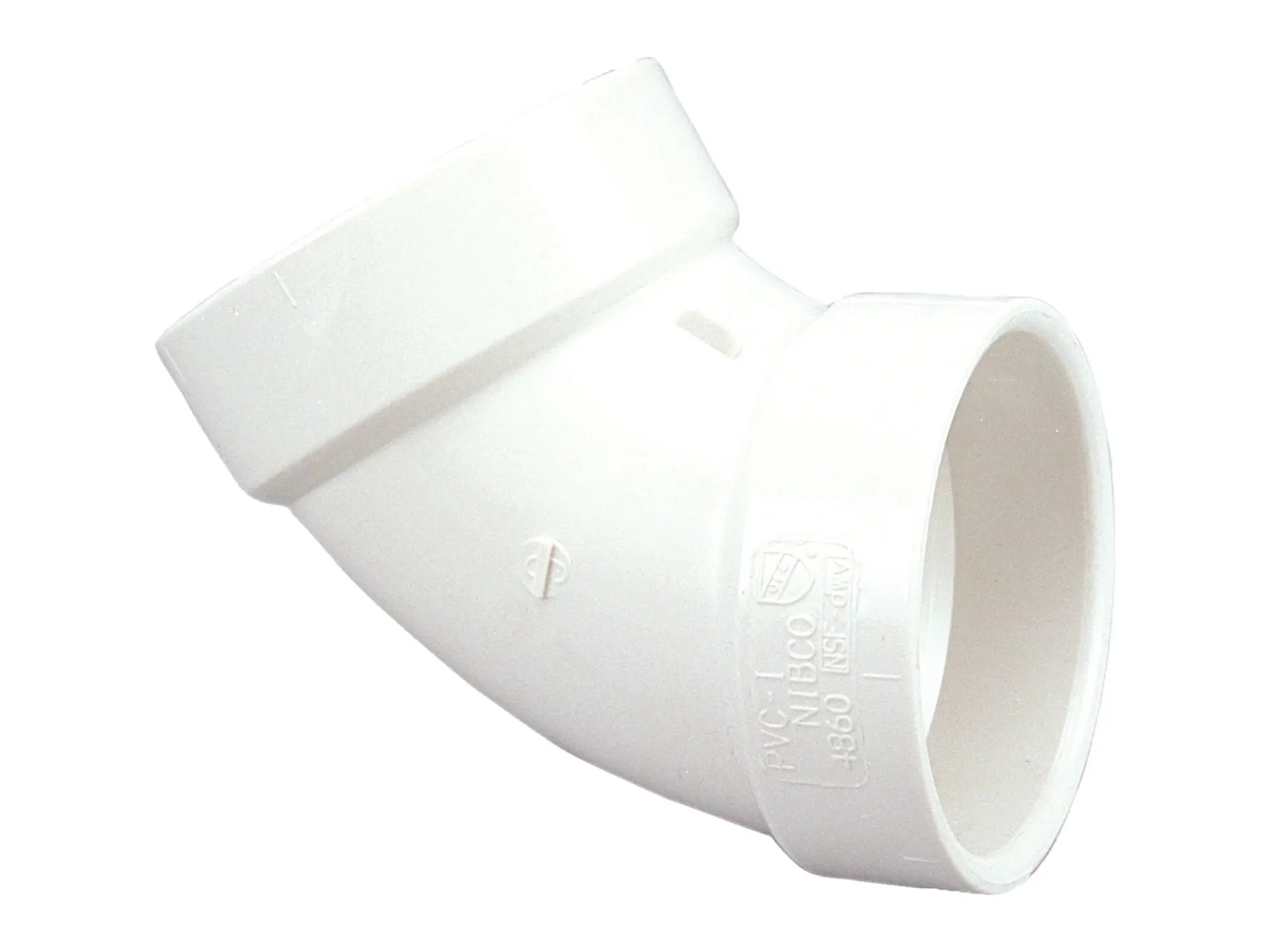 NIBCO K440350, 2 in. x 2 in. 60° Elbow Hub x Hub PVC DWV 4860