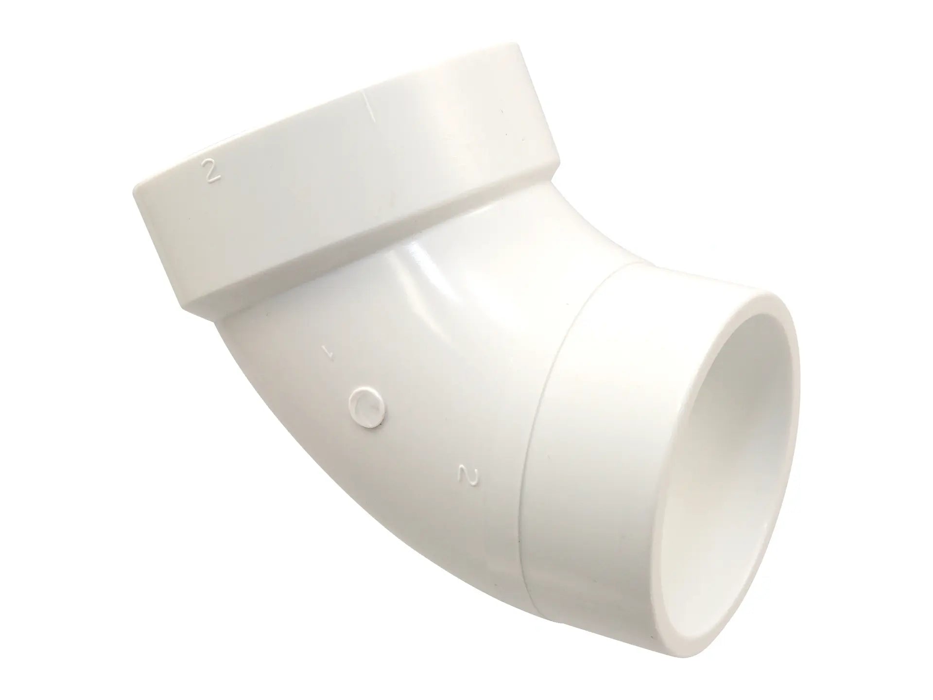 NIBCO K441150, 3 in. x 3 in. 60° Elbow Spg x Hub PVC DWV 4860-2