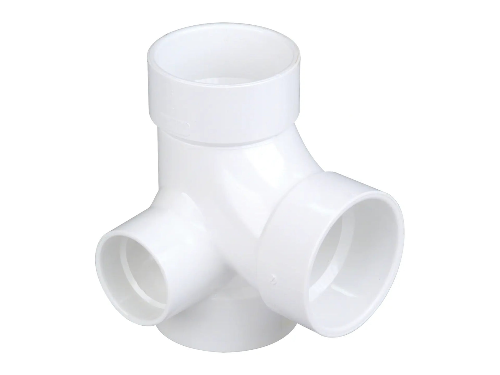 NIBCO K500500, 4 in. x 4 in. x 4 in. x 2 in. Sanitary Tee with 90° Right Inlet Hub PVC DWV 4872