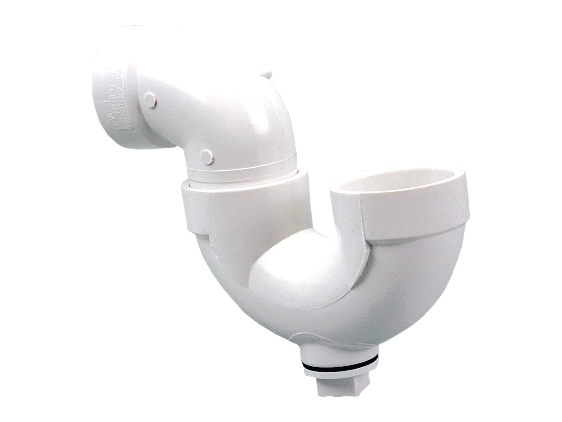 NIBCO K560300, 1-1/2 in. x 1-1/2 in. P-Trap Hub x Hub x Cleanout with Plug PVC DWV 4884