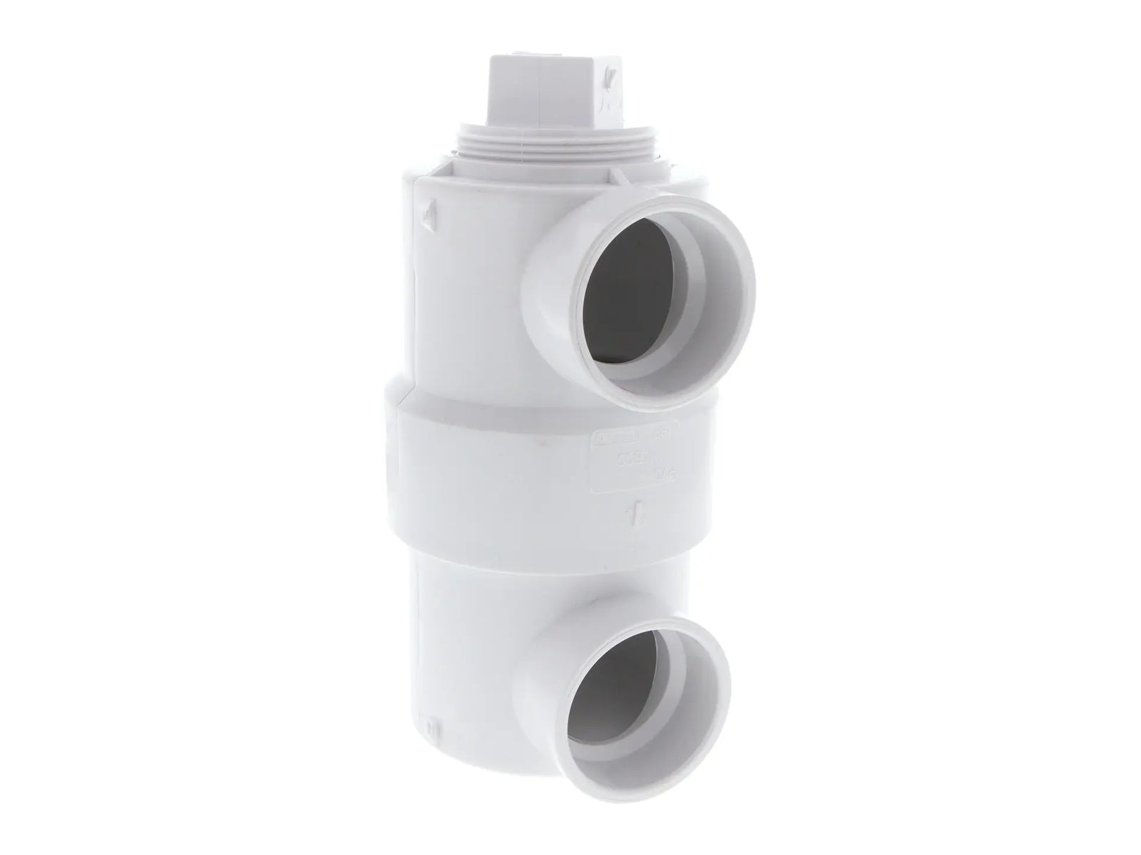 NIBCO K595250, 1-1/2in. x 3in. x 6in. Swivel Drum Trap Hub x Hub x Cleanout with Plug PVC DWV 4891