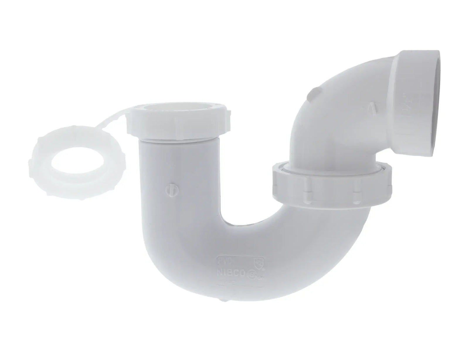 NIBCO K603000, 1-1/2 in.x1-1/4 in. OR 1-1/2 in. P-Trap with Union Joint L.A. Pattern Hub x SJ
