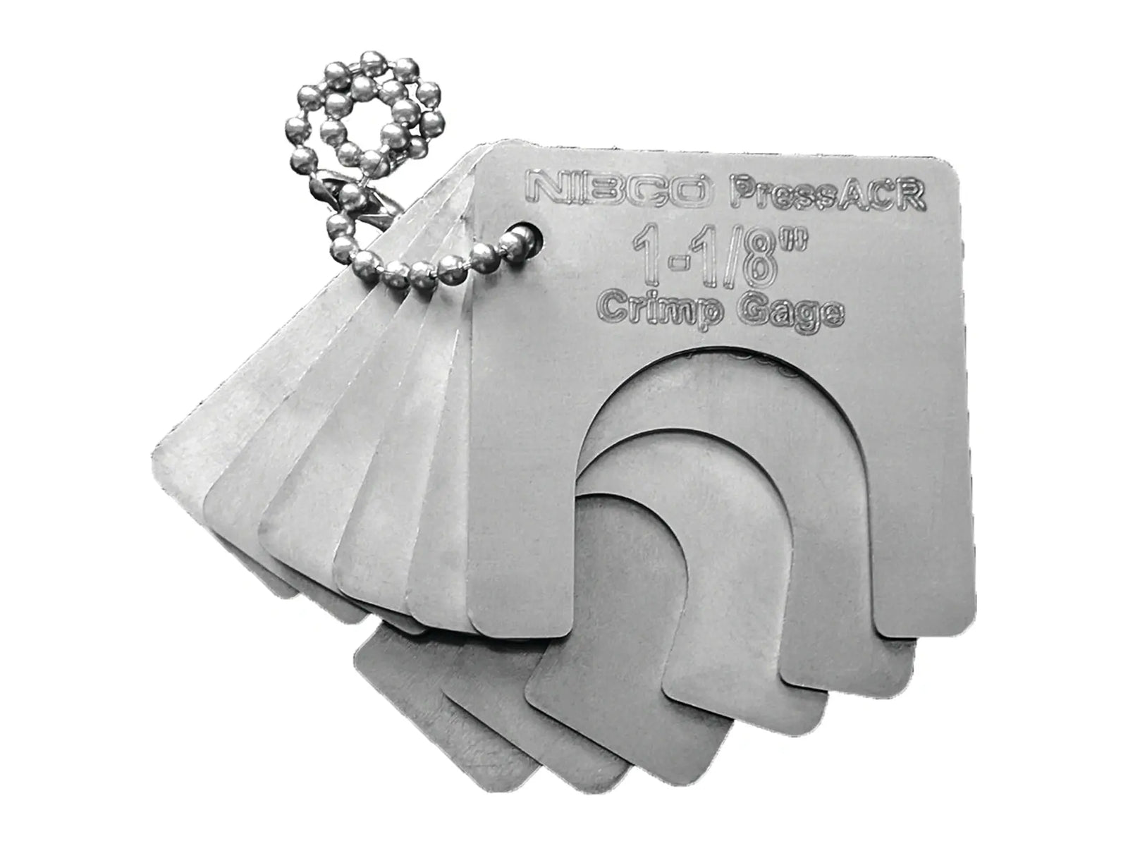 NIBCO K700010RPC, 1/4-in. OD to 1-1/8-in. OD Crimp Gauge for PressACR Fittings PCDTR-80