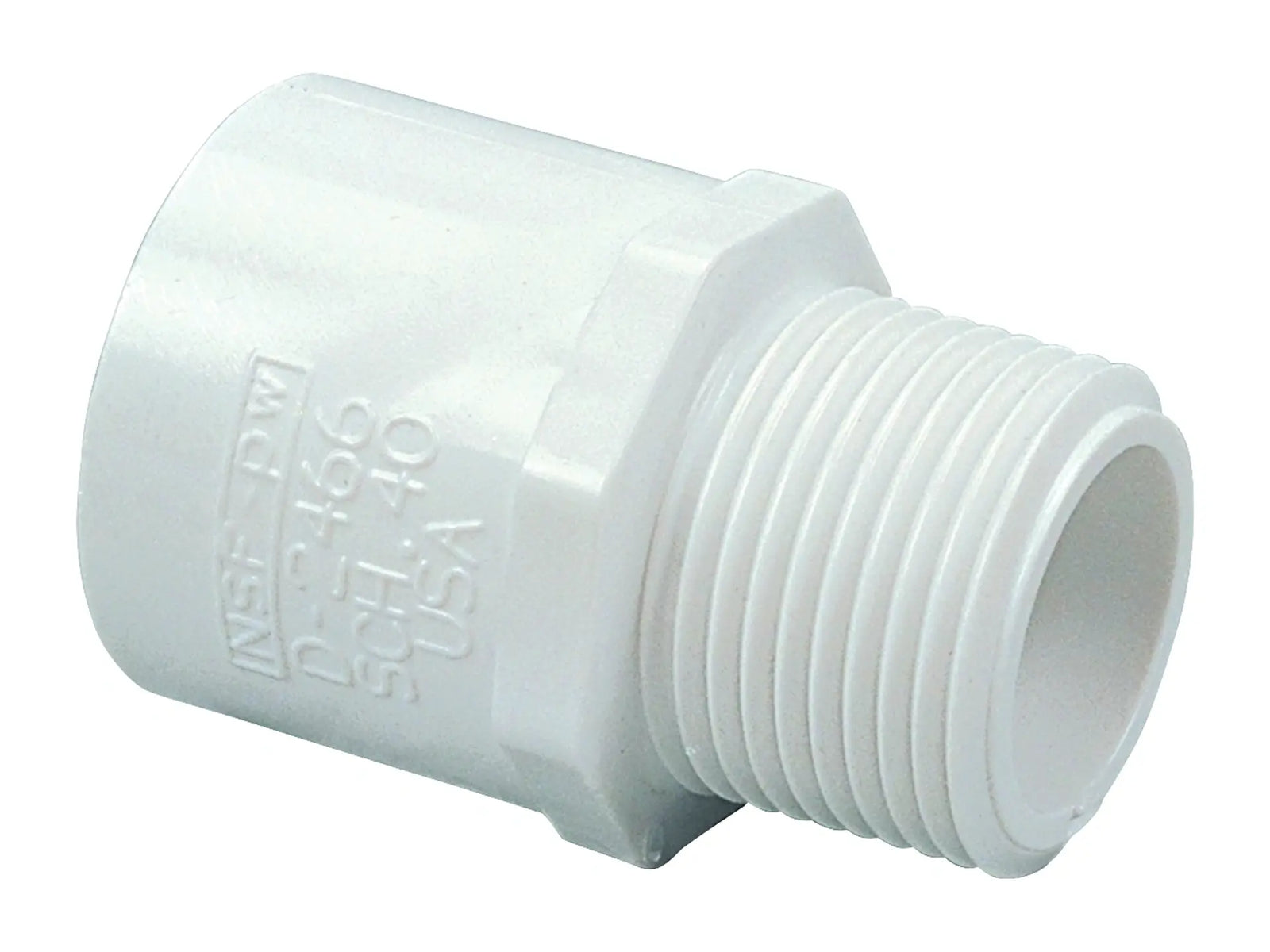 NIBCO L031800, 1-1/2 in. x 1-1/4 in. Male Adapter MIPT x Slip PVC Schedule 40 436-212