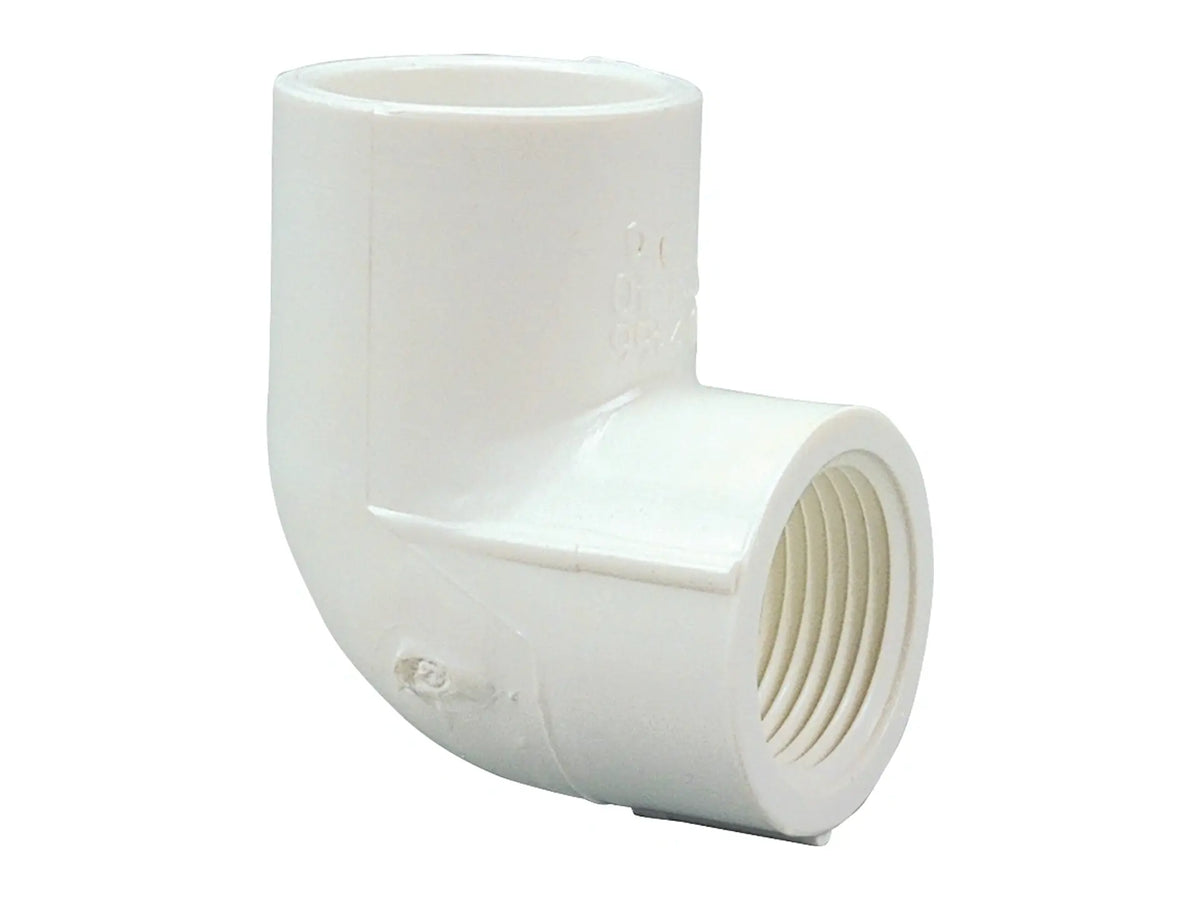 NIBCO L06460Y, 1 in. x 1/2 in. 90° Elbow Slip x FIPT PVC Schedule 40 407-130
