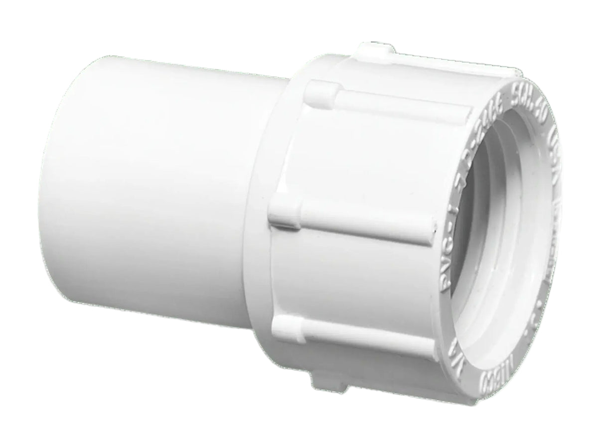 NIBCO L30784YP, 1-1/2 in. x 1-1/2 in. Female Fitting Adapter Spg x FIPT PVC Schedule 40 478-015