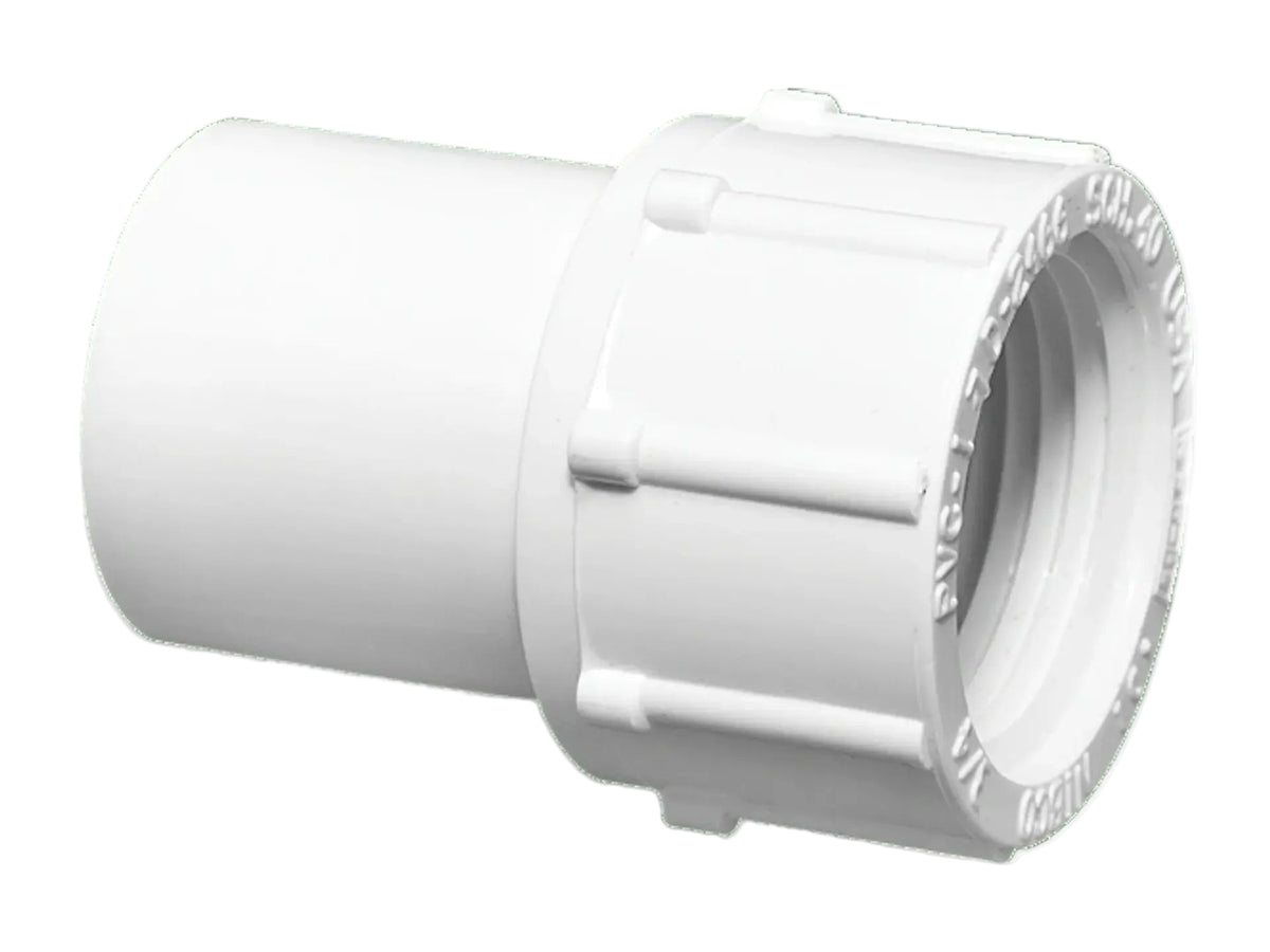 NIBCO L370200, 2 in. x 2 in. Female Fitting Adapter Spg x FIPT PVC Schedule 40 478-020
