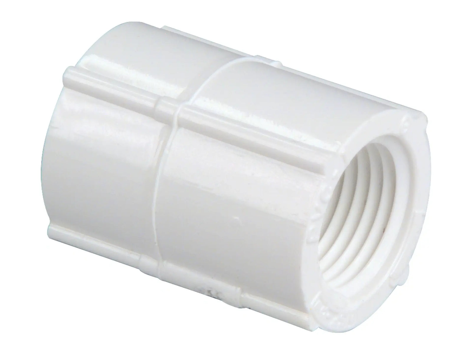 NIBCO L805050, 3/4 in. x 3/4 in. FxF Threaded Coupling PVC 40 430-007