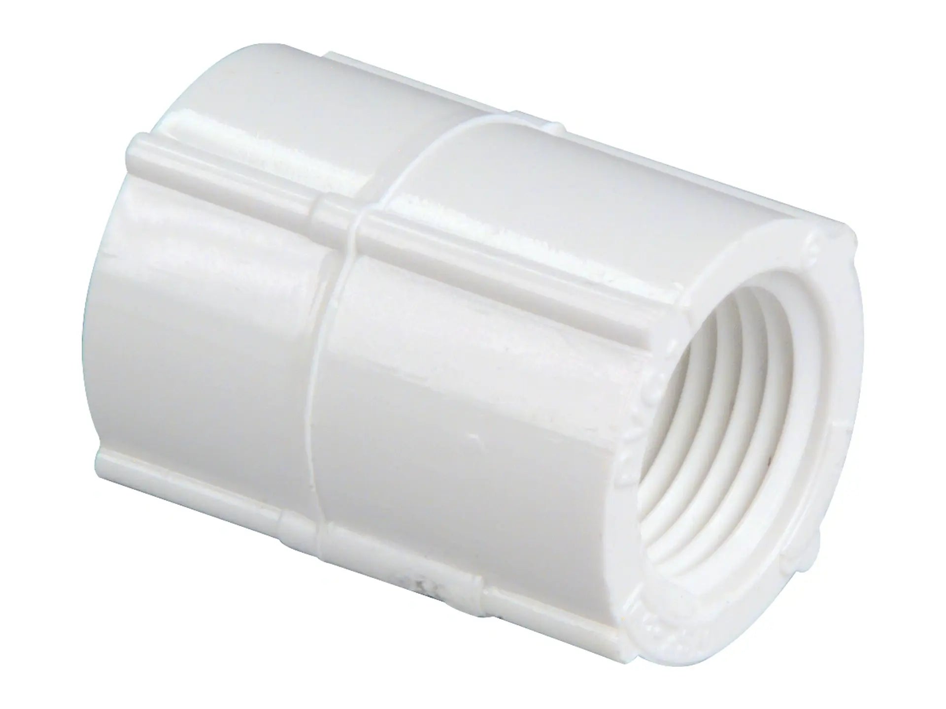 NIBCO L805050, 3/4 in. x 3/4 in. FxF Threaded Coupling PVC 40 430-007