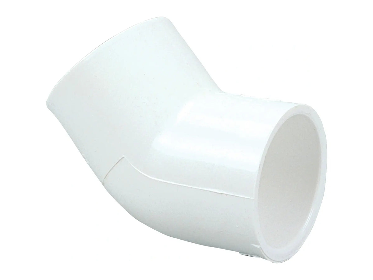 NIBCO L843200, 1-1/2 in. x 1-1/2 in. 45° Elbow Slip x Slip PVC Schedule 40 417-015