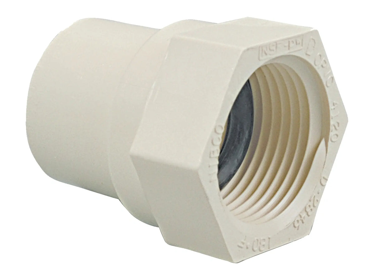 NIBCO M024950, 3/4 in. x 3/4 in. Female Adapter with Washer Slip x FIPT CPVC-CTS 4703