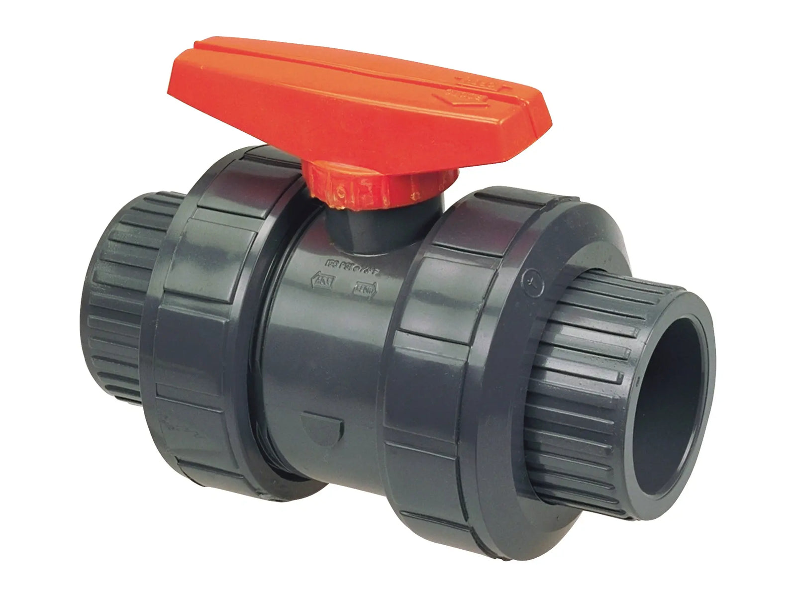 NIBCO MA599AH, 4 in. Ball Valve Model C, Socket, Tru-Bloc True Union, PVC Schedule 80, FKM S45TBV
