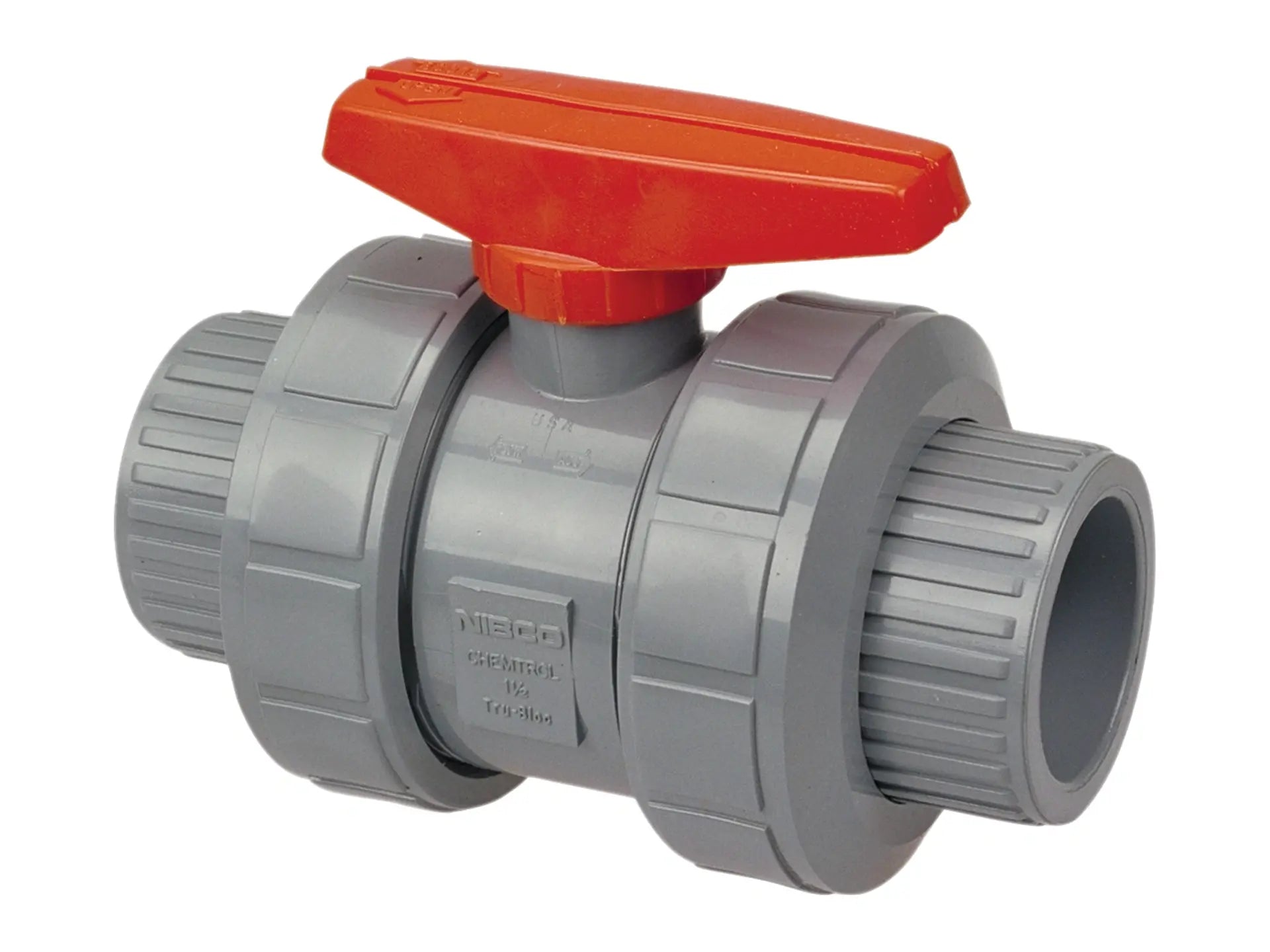 NIBCO MB611AF, 3in. Ball Valve Model C, Socket, Tru-Bloc True Union, Corzan CPVC Sch 80