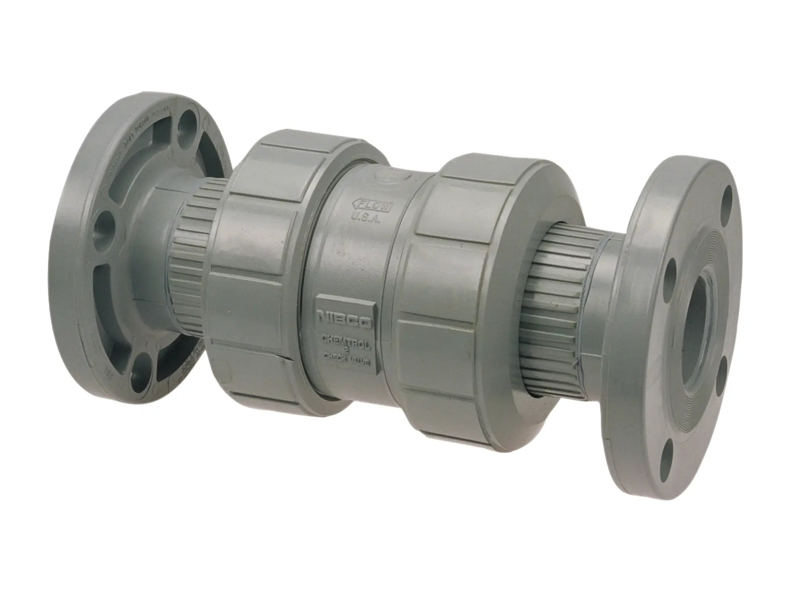 NIBCO MB819AF, 3 in. Ball Check Valve True Union, Corzan CPVC Schedule 80, EPDM F51BCE