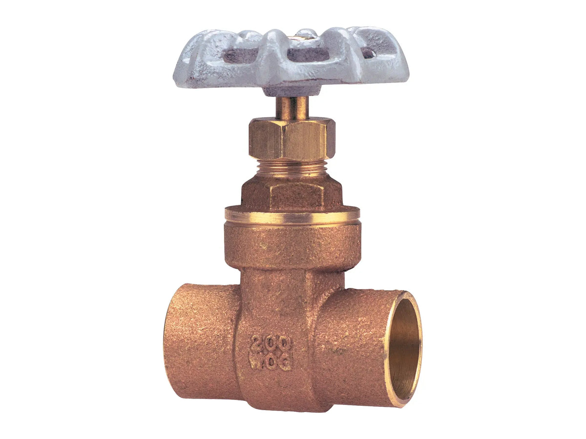 NIBCO N00126D, 2 in. Gate Valve Brass, Full Port, Solder Ends S-I8