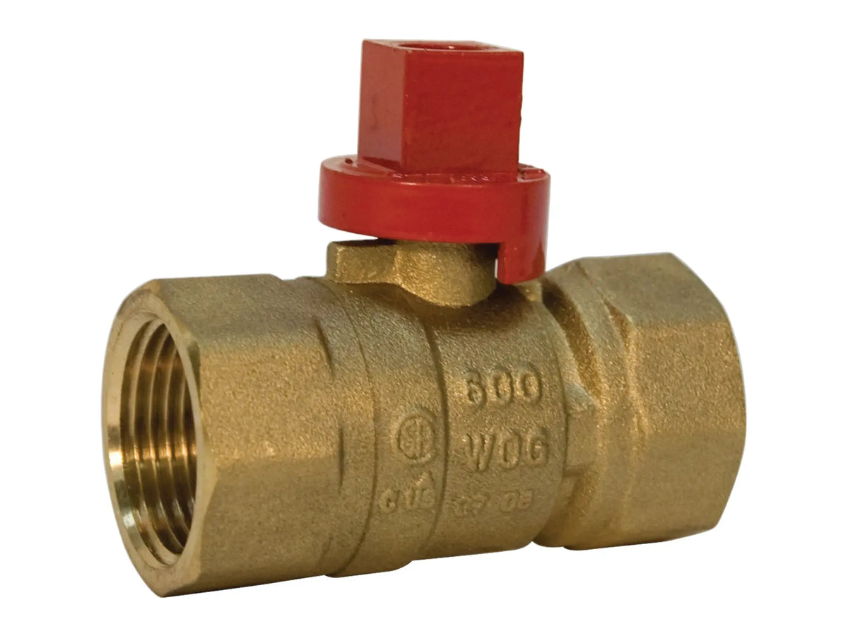 NIBCO N012218, 3/4 in. Gas Ball Valve Female x Female, Square Head GB-2A