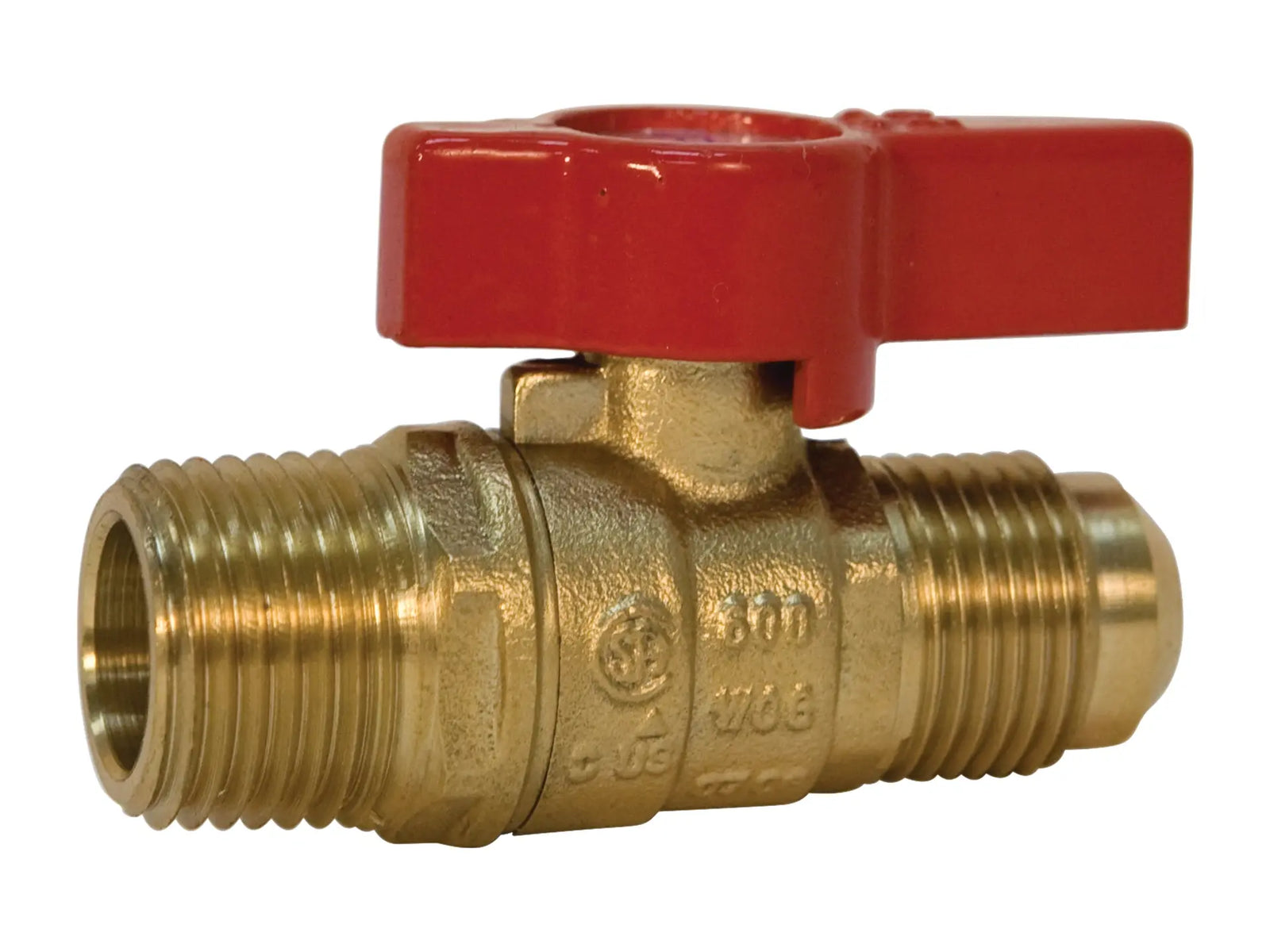 NIBCO N012515, 3/8 in. Gas Ball Valve Flare x MPT, Lever Handle GBVA