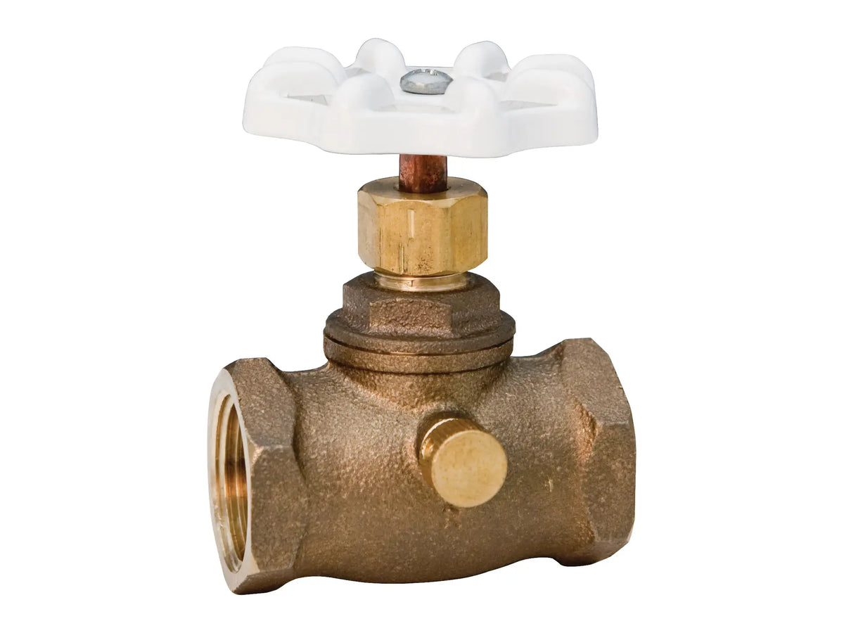 NIBCO N64X0L8, 3/4 in. Stop and Waste Valve Lead-Free