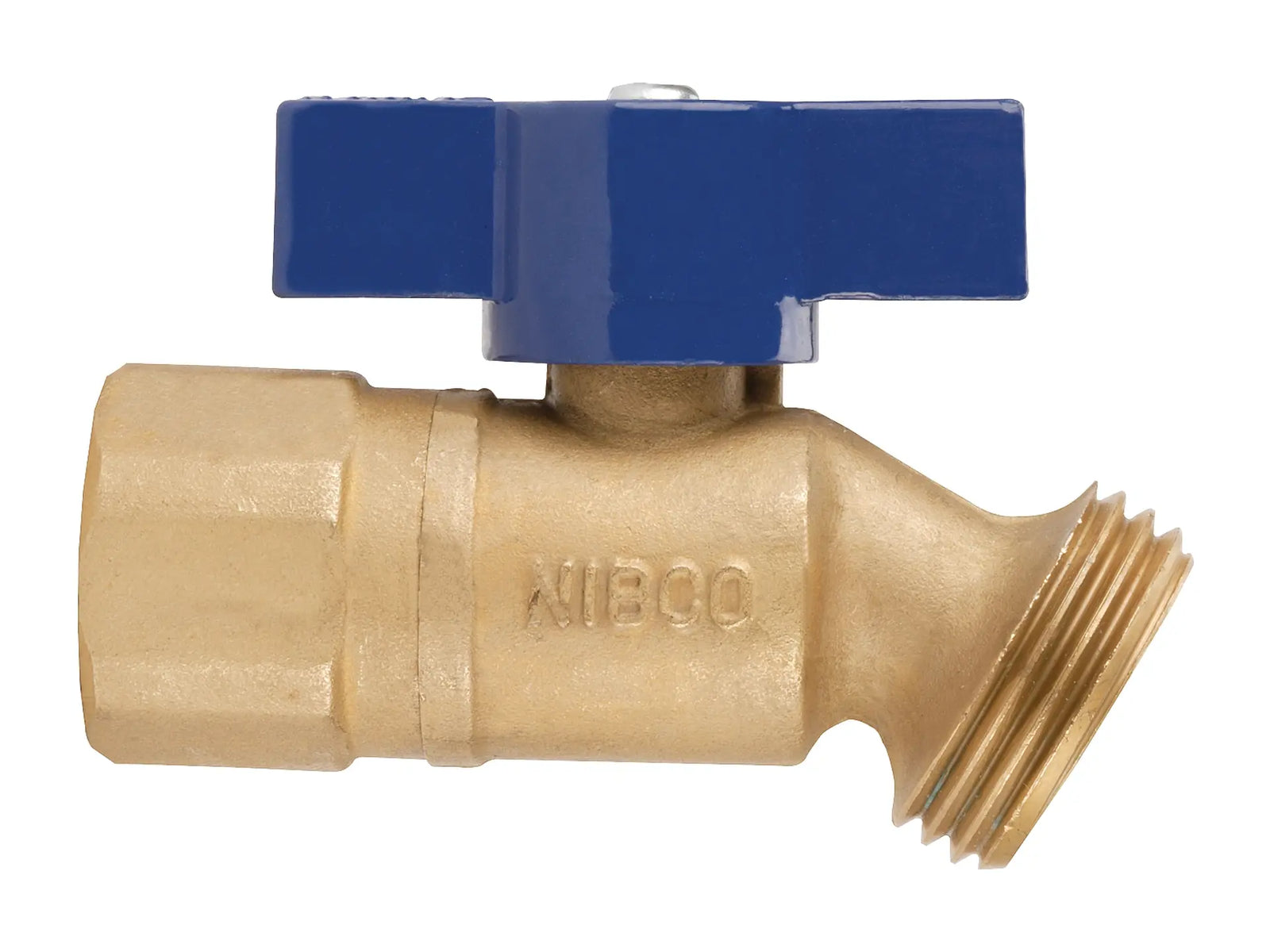 NIBCO NB25BH6, 1/2 in. Hose Bibb Quarter Turn, No-Kink, FIP to Hose QT55X