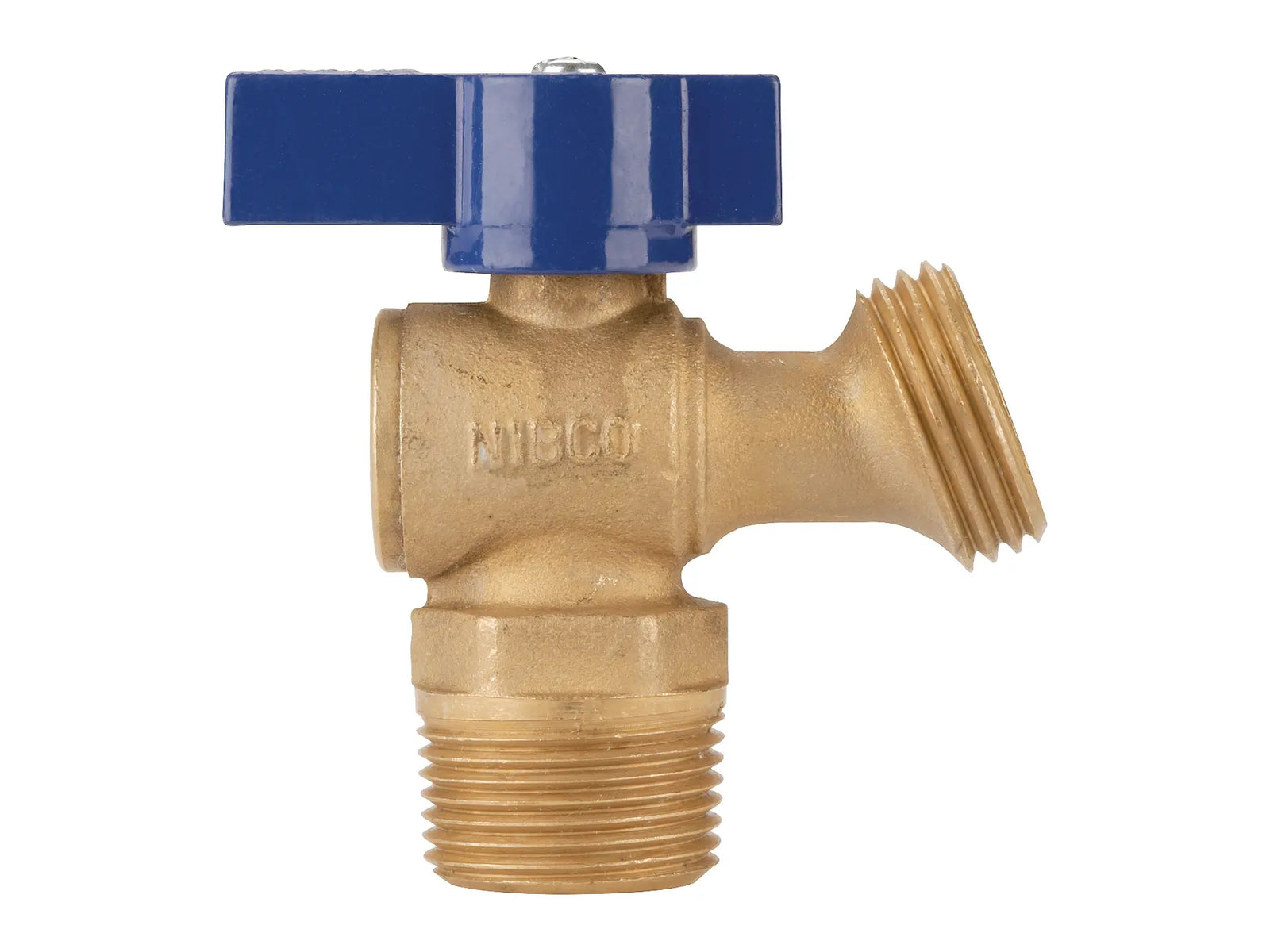 NIBCO NB64MH6, 1/2 in. Boiler Drain Quarter-Turn, Cup or MIP Threads to Hose QT74X