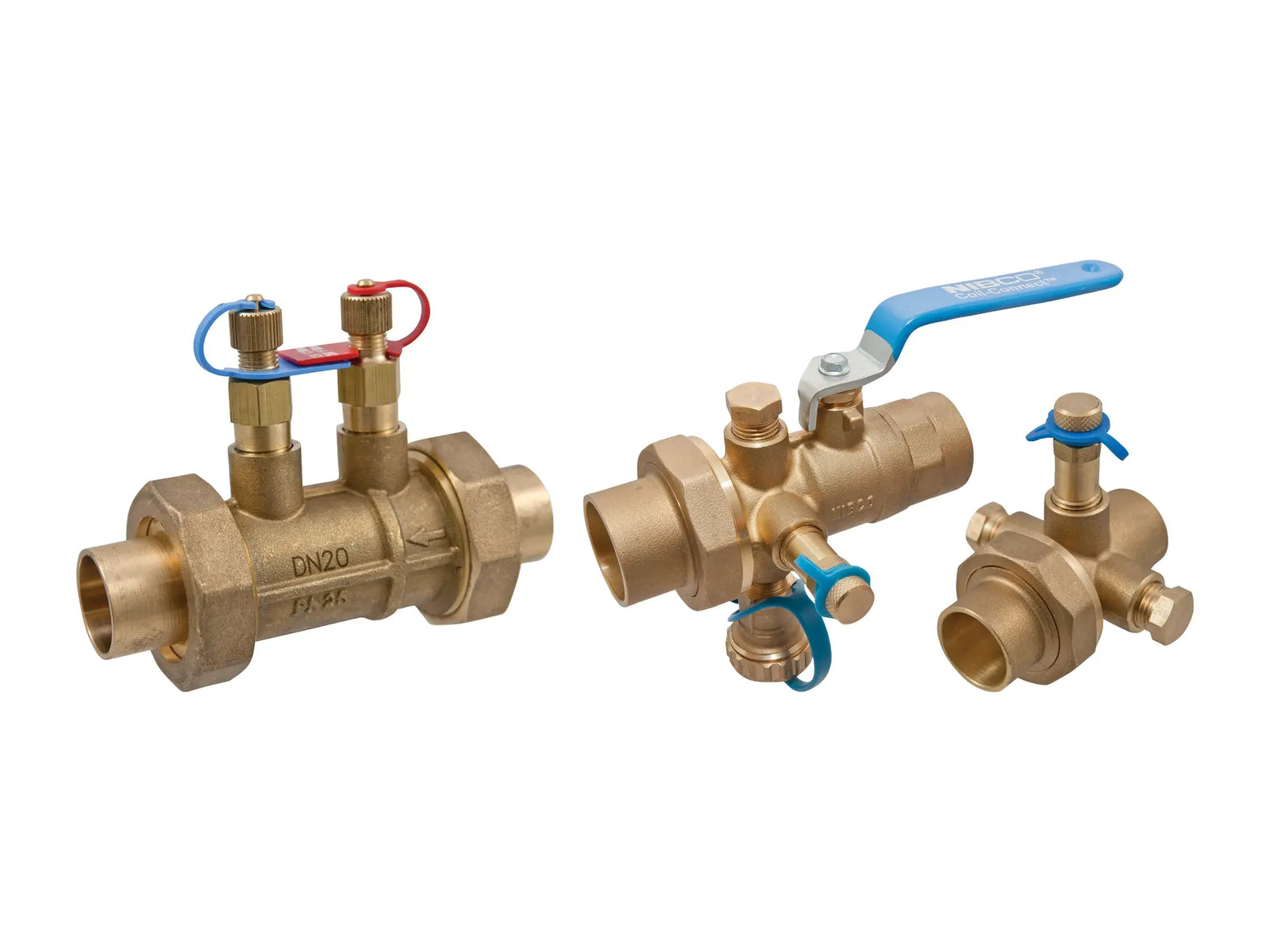 NIBCO NCC3S00A, 1 in. FLO-BOSS Coil-Connect Kit Solder, Automatic Balancing, Isolation Valve NCC3S