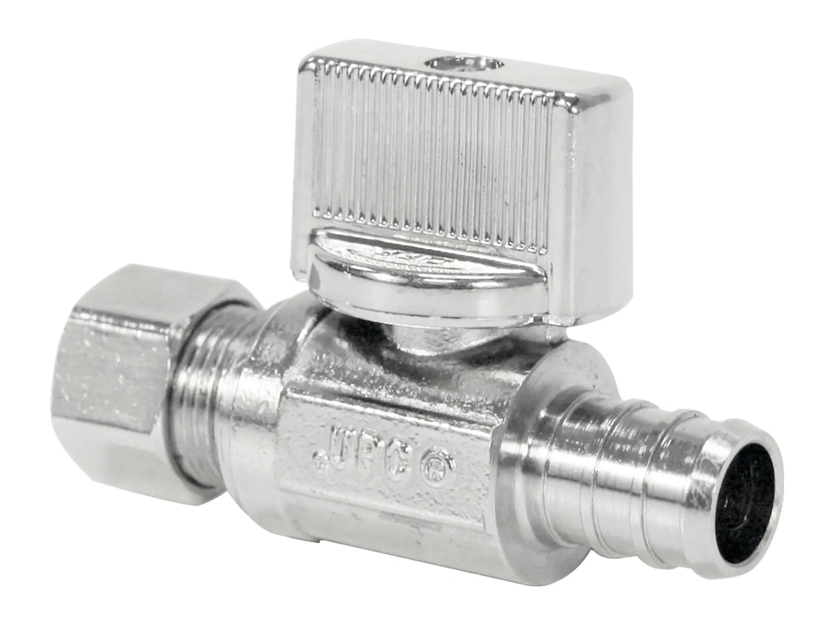 NIBCO ND615L8, 1/2 in. x 1/4 in. O.D. Supply Stop Valve Lead-Free