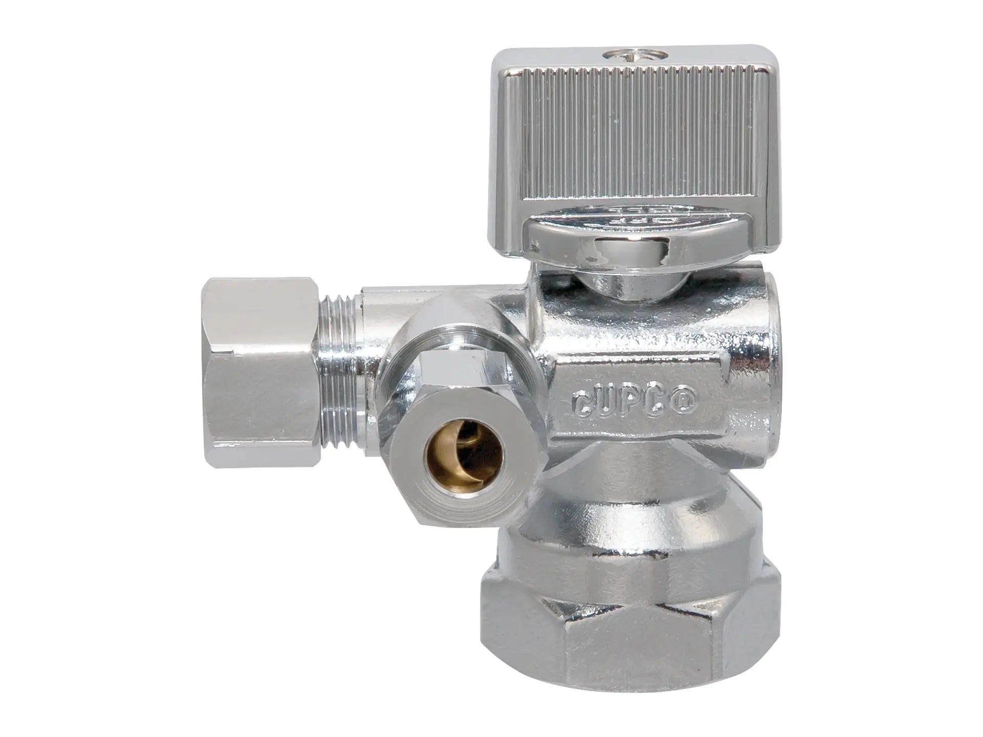 NIBCO ND617L3, 1/2 in. x 3/8 in. O.D. x 1/4 in. O.D. Supply Stop Valve Lead-Free