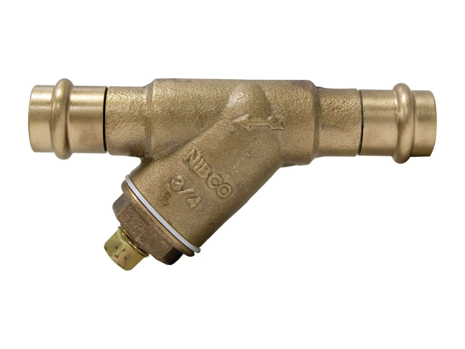 NIBCO NF2QA0D, 2in. x 2in. Strainer Bronze, Wire Mesh Screen, Tapped Cap with Plug