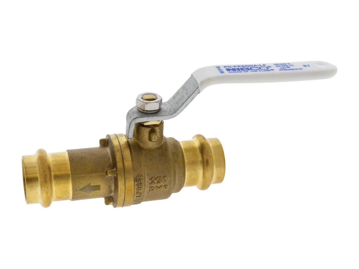 NIBCO NF931XB, 1-1/4 in. Press System Inline Check & Ball Valve Body PxP PC-FP-485-LF