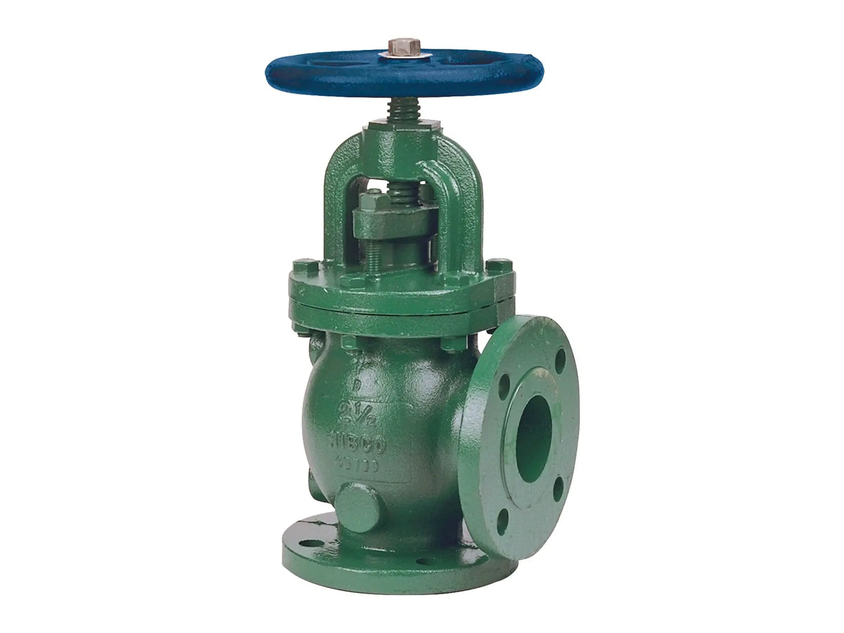 NIBCO NHD800J, 5 in. Angle Globe Valve Ductile Iron, Class 150, Bronze Trim F-838-31