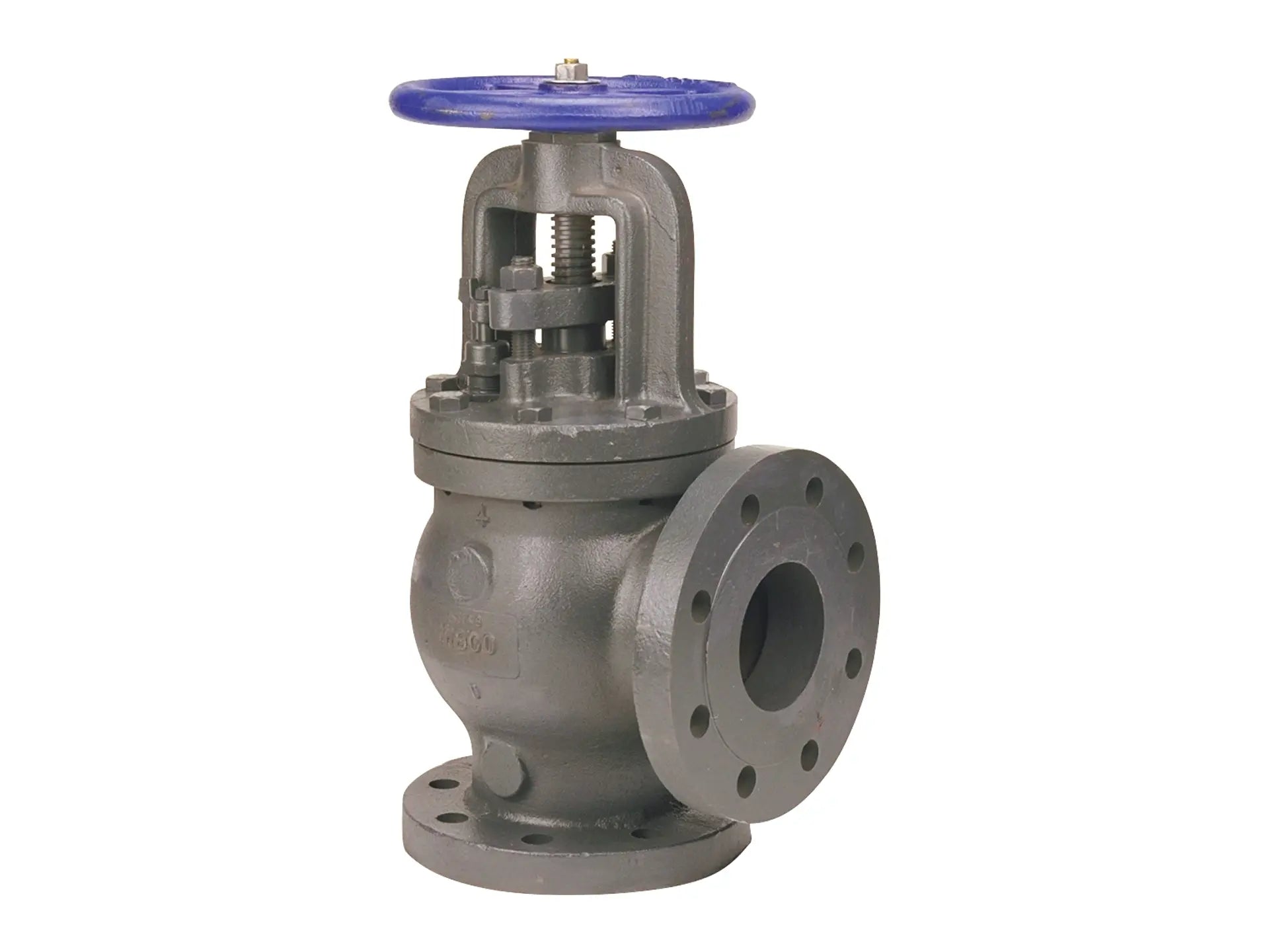 NIBCO NHDT00H, 4 in. Angle Valve Steam Stop-Check, Cast Iron F-869-B
