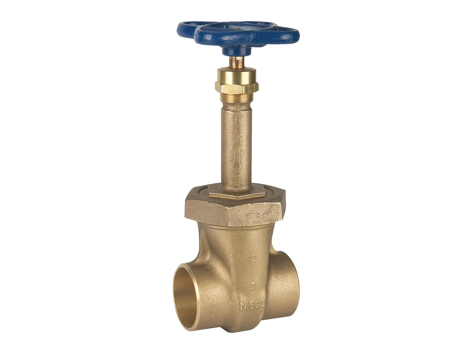 NIBCO NJ1MW0D, 2 in. Gate Valve Bronze, Rising Stem, Union Bonnet, Solder S-134-X