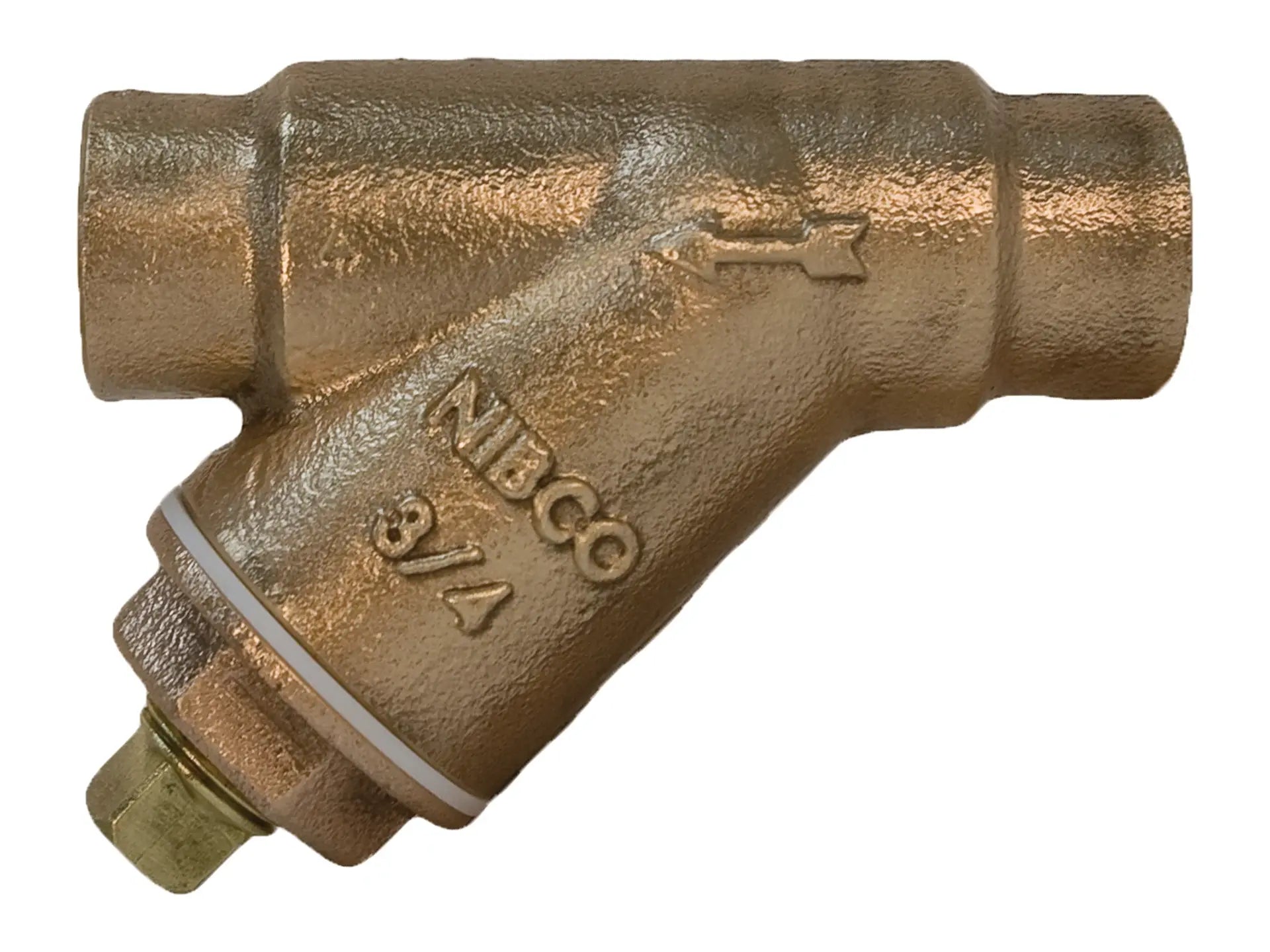 NIBCO NJ2RA08, 3/4 in. Strainer Bronze, Perforated Screen, Tapped Cap with Plug S-222-A