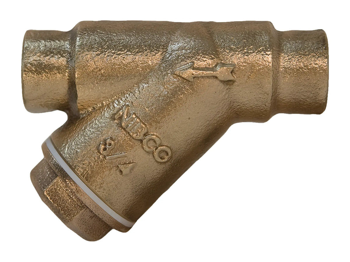 NIBCO NJ2RB0A, 1 in. Strainer Bronze, Perforated Screen, Solid Cap S-222-B