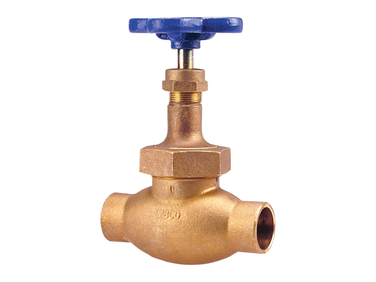 NIBCO NJ3405A, 1 in. Globe Valve Bronze, Class 150, Solder Ends S-235-Y-STP