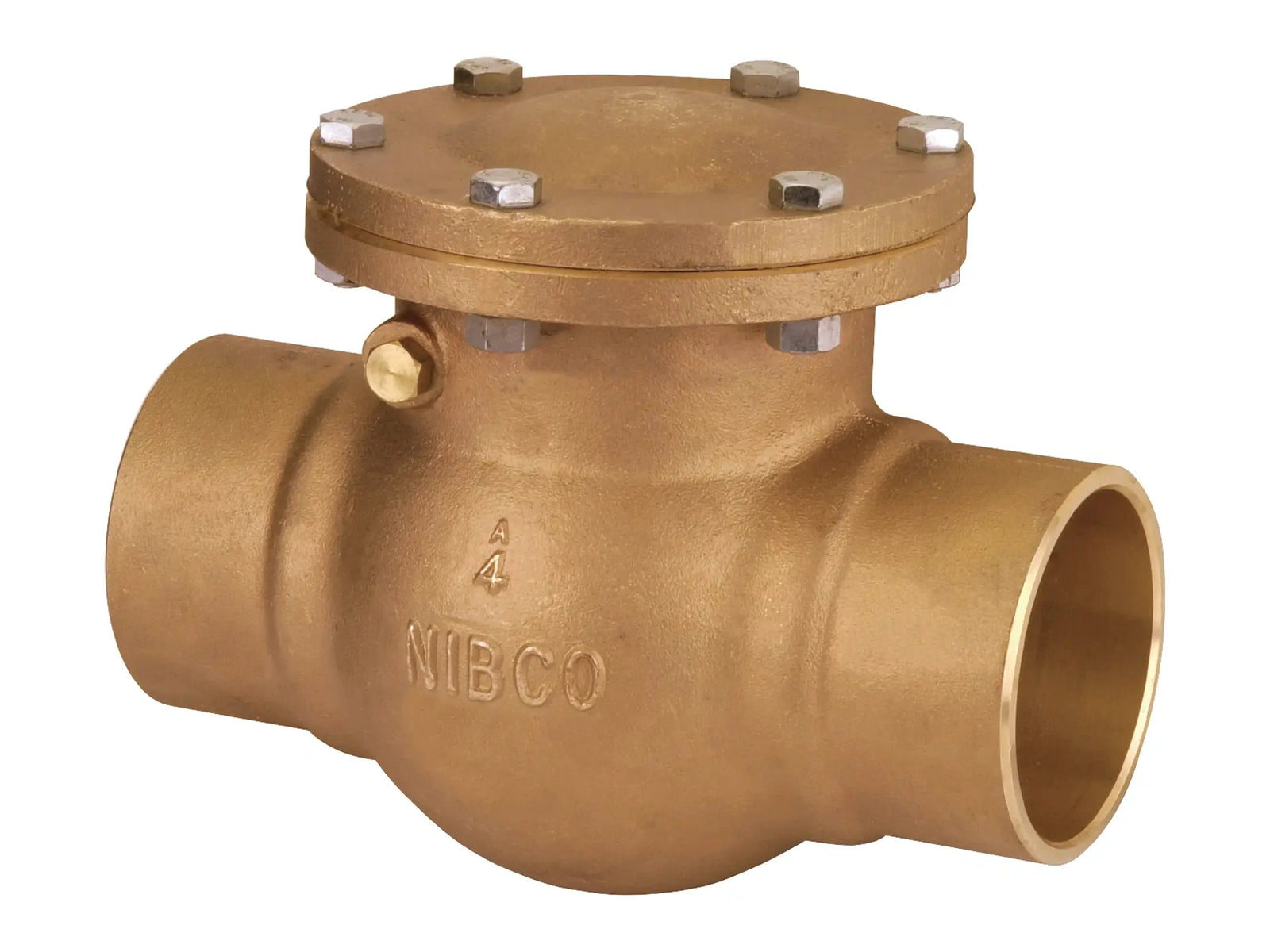 NIBCO NJ7J00F, 3 in. Check Valve Bronze, Bronze Disc, Solder Ends S-433-B